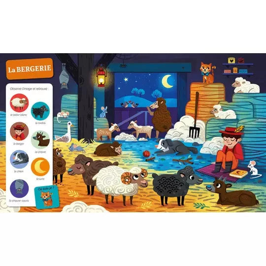 Livre cherche et trouve des tout-petits- A la ferme- AUZOU 9782733846933 9782733846933
