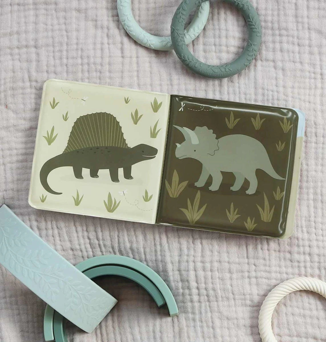Livre de bain dino - A LITTLE LOVELY COMPANY BTBBDF12