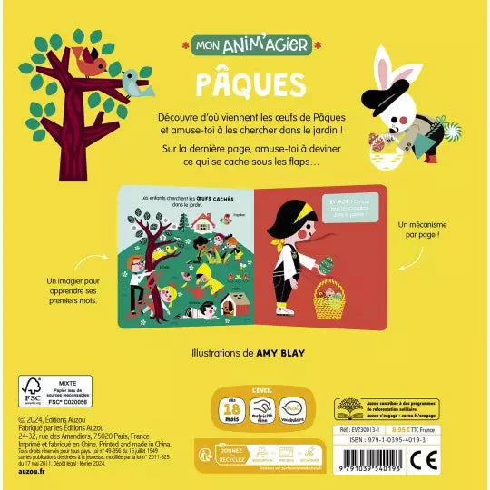 Livre Mon anim'agier - Pâques - AUZOU EV230013-1 9791039540193