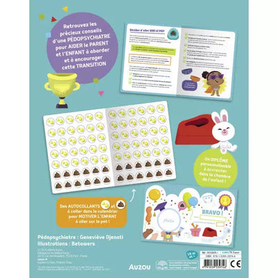 livre Mon anim'agier - premiers apprentissages je vais sur le pot - AUZOU 9782733891131 9782733891131