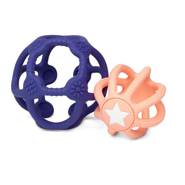 LOT DE 2 BALLES SENSORIELLES BLUE ET PINK - LITTLE L LL001-001 8437020510233