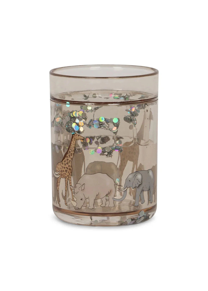Lot de 2 verres à paillettes safari - Konges Sløjd KS103638 P10084 5715681098974