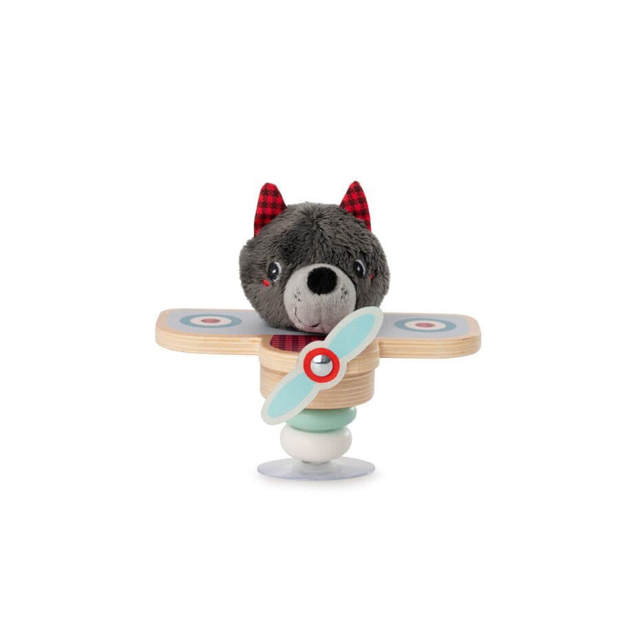 Louis le loup en avion à ventouse- LILLIPUTIENS 83522 5414834835229