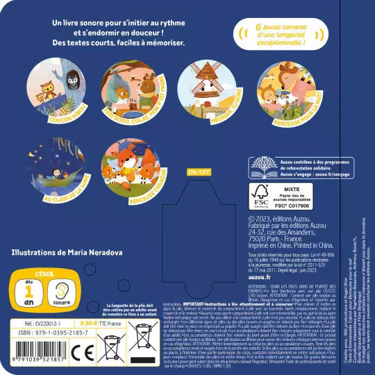 mes premiers sonores - mes premières berceuses - AUZOU 9791039521857 9791039521857