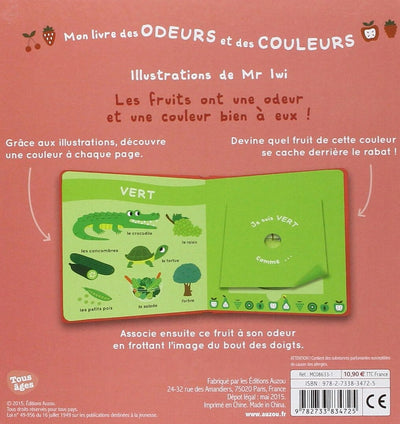 mon livre des odeurs et des couleurs les fruits - AUZOU 9782733834725 9782733834725