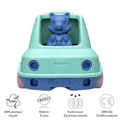 Mon premier Camion Pompier Turquoise - LE JOUET SIMPLE P141.13