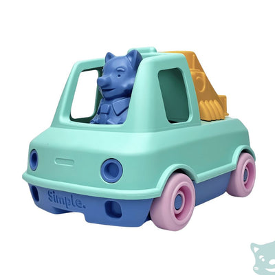 Mon premier Camion Pompier Turquoise - LE JOUET SIMPLE P141.13