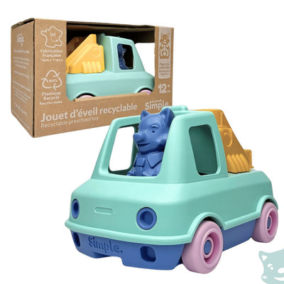 Mon premier Camion Pompier Turquoise - LE JOUET SIMPLE P141.13