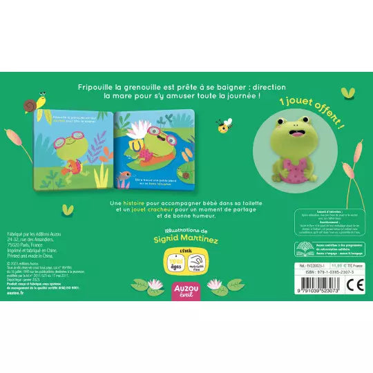 Mon premier livre de bain- Fripouille la grenouille- AUZOU 9791039523073