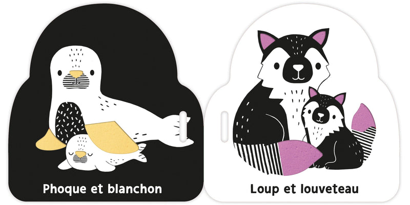 Mon premier livre de poussette en noir et blanc bébés animaux- AUZOU EV240025-1 9791039559676