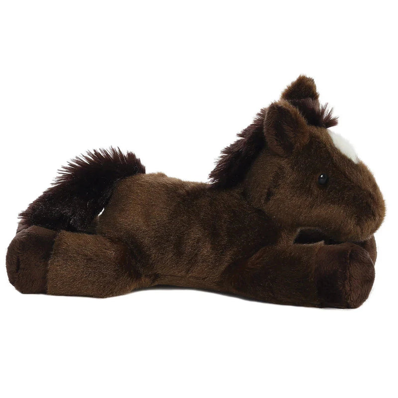 peluche mini flopsies chestnut cheval - AURORA 16486 5034566164864