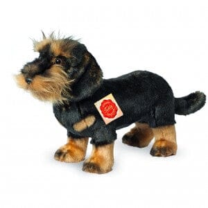 peluche Teckel poil dur debout 28 cm - TEDDY HERMANN 91923