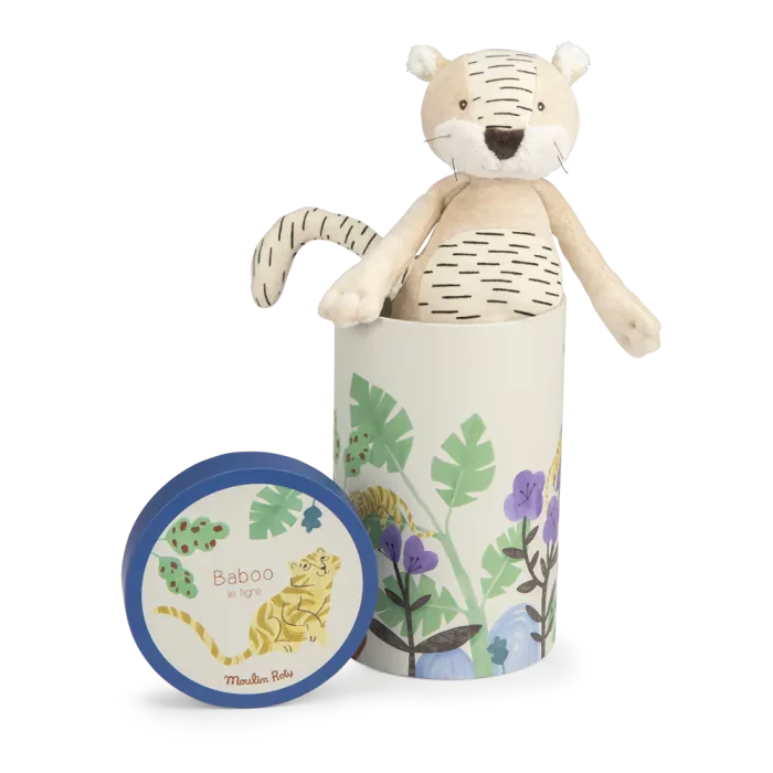 Peluche tigre Baboo (en boîte) La forêt Mawa - MOULIN ROTY 688020 3575676880203