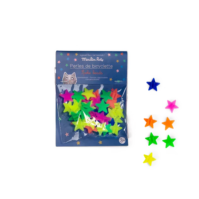 Perles étoiles pour rayons de vélo - Moulin Roty 713372 3575677133728