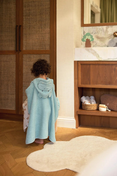 Poncho de bain éponge Hippo happy - JOLLEIN