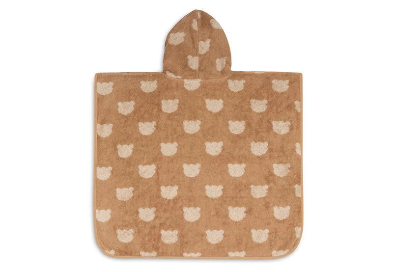 Poncho de bain éponge jacquard reversible teddy bear - JOLLEIN