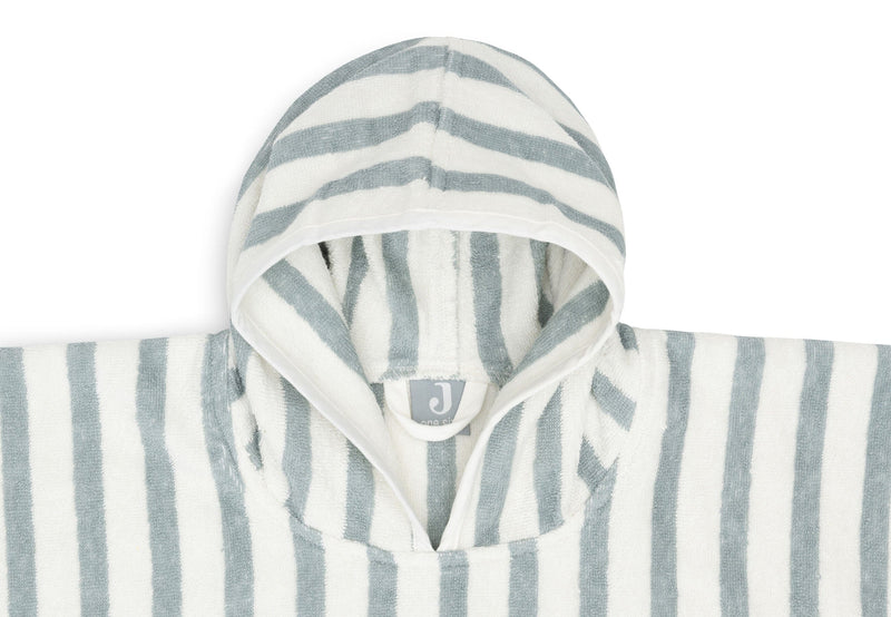 Poncho de bain Éponge Stripe Sea Green - JOLLEIN 533-550-68085 8717329393769