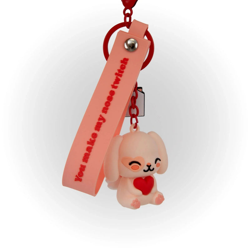 Porte-clés avec charms Lapin Cupidon You make my nose twitch - MR. WONDERFUL 2608041314W0UN 8445641074492