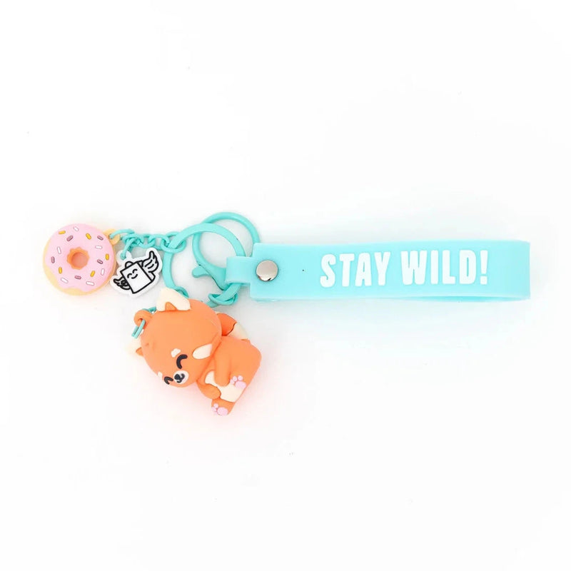 Porte-clés avec pendentif Panda roux - Stay wild! - MR. WONDERFUL