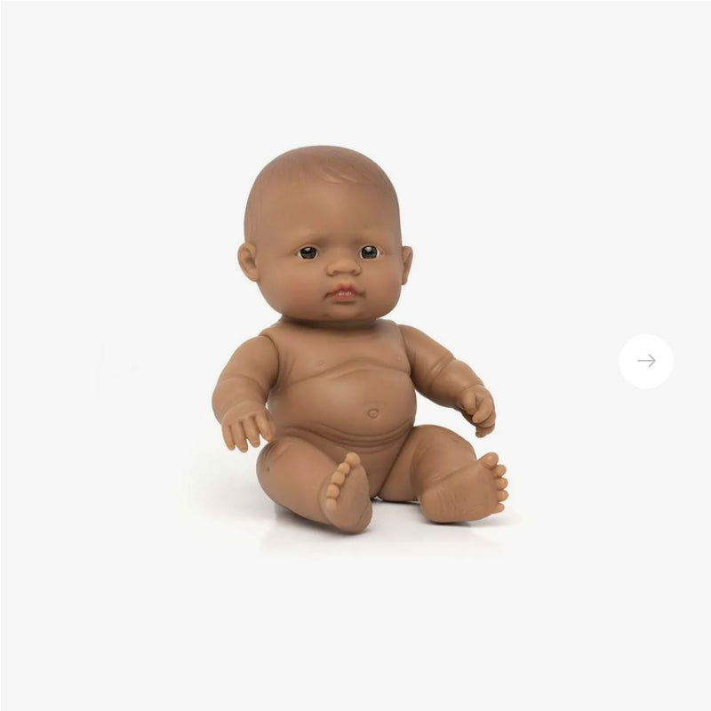 Poupée bébé sud américaine fille 21cm - Miniland 31148