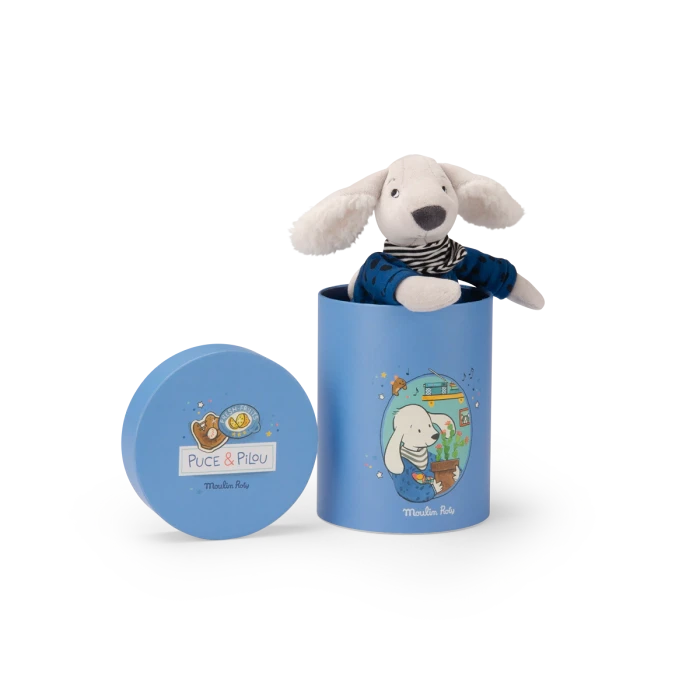 Poupée chien Pilou en boite- MOULIN ROTY 684009 3575676840092