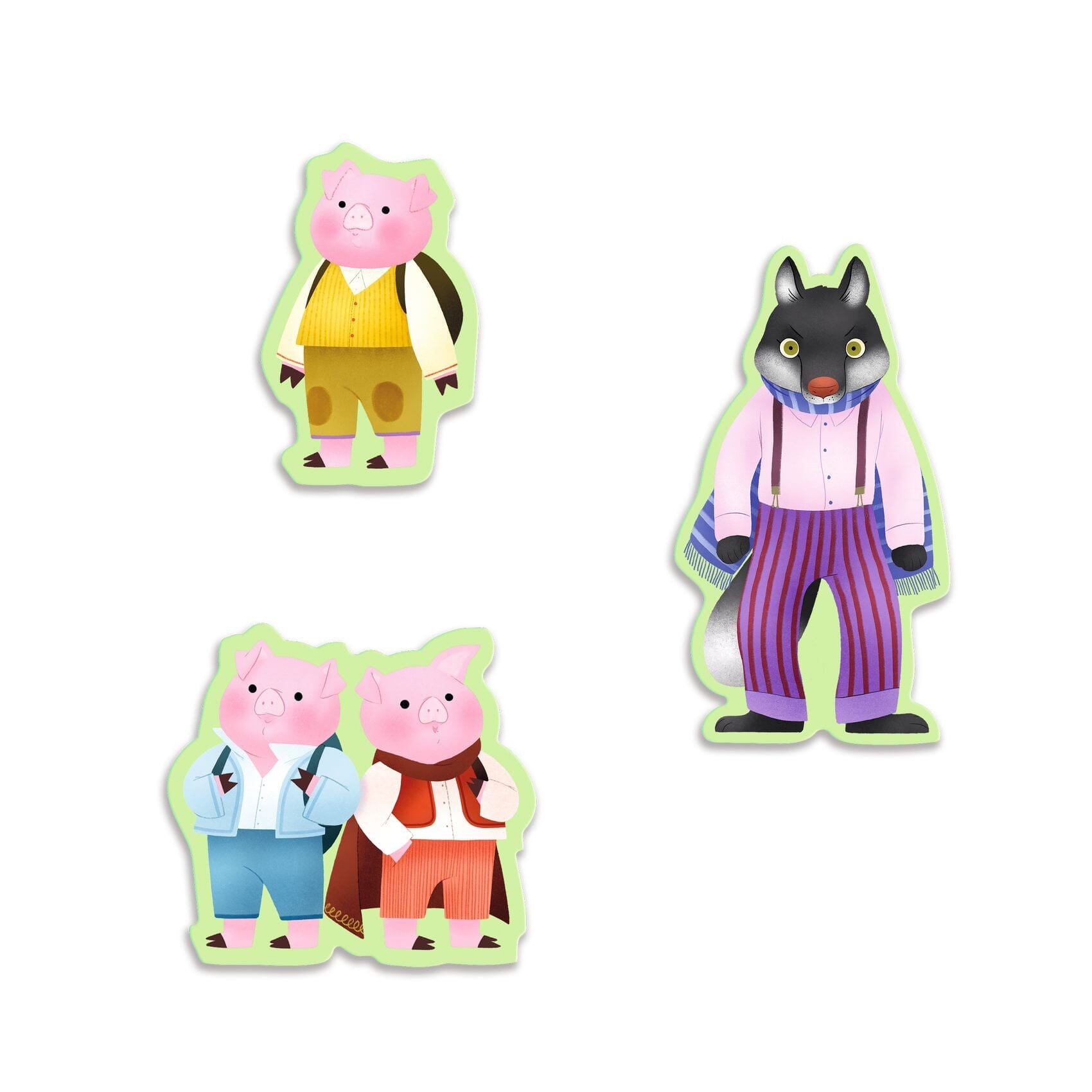 puzzle 3 petits cochons - DJECO DJ07051 3070900070516