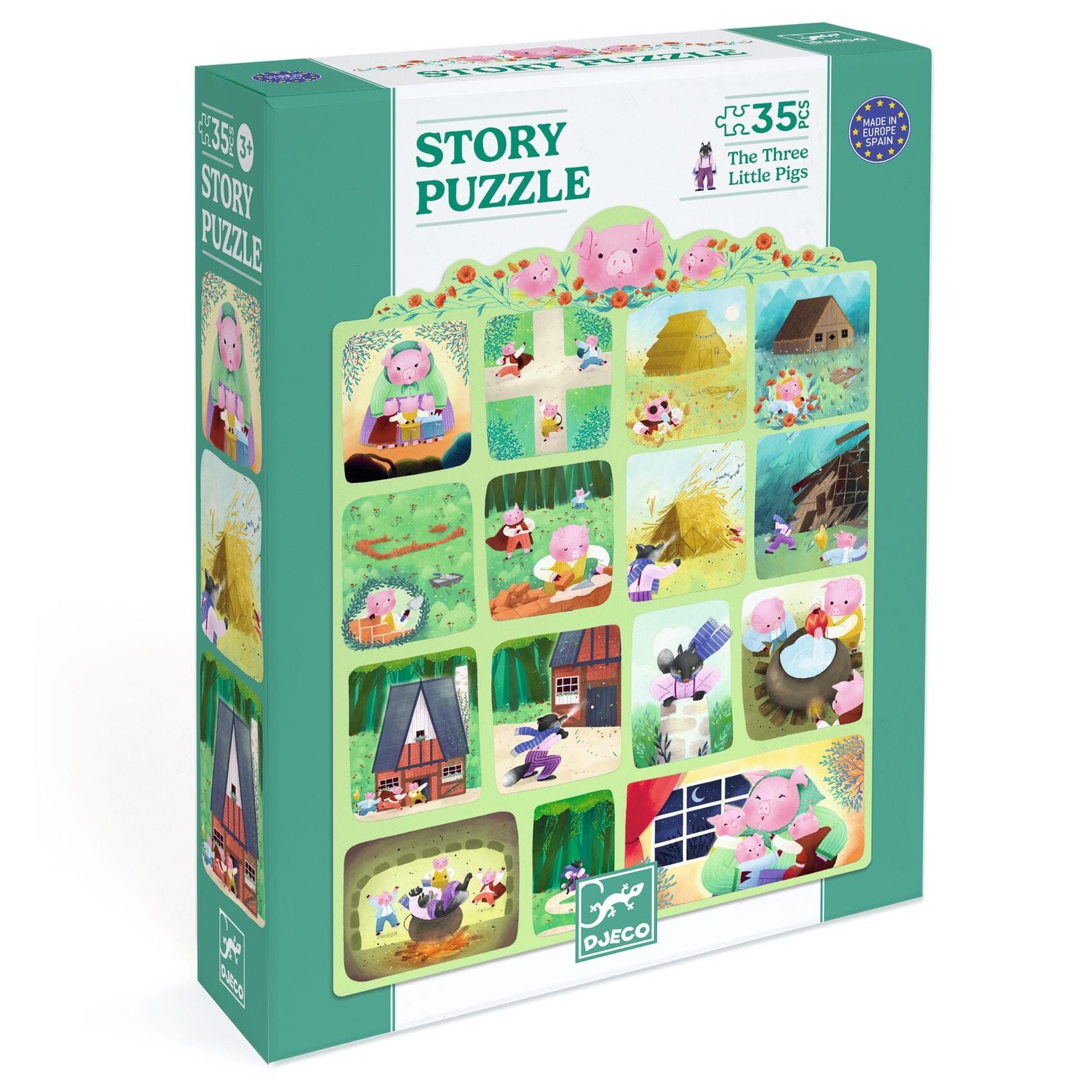 puzzle 3 petits cochons - DJECO DJ07051 3070900070516