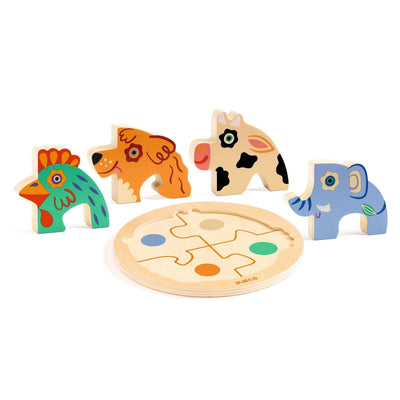 puzzle en bois Rondo Dog - DJECO