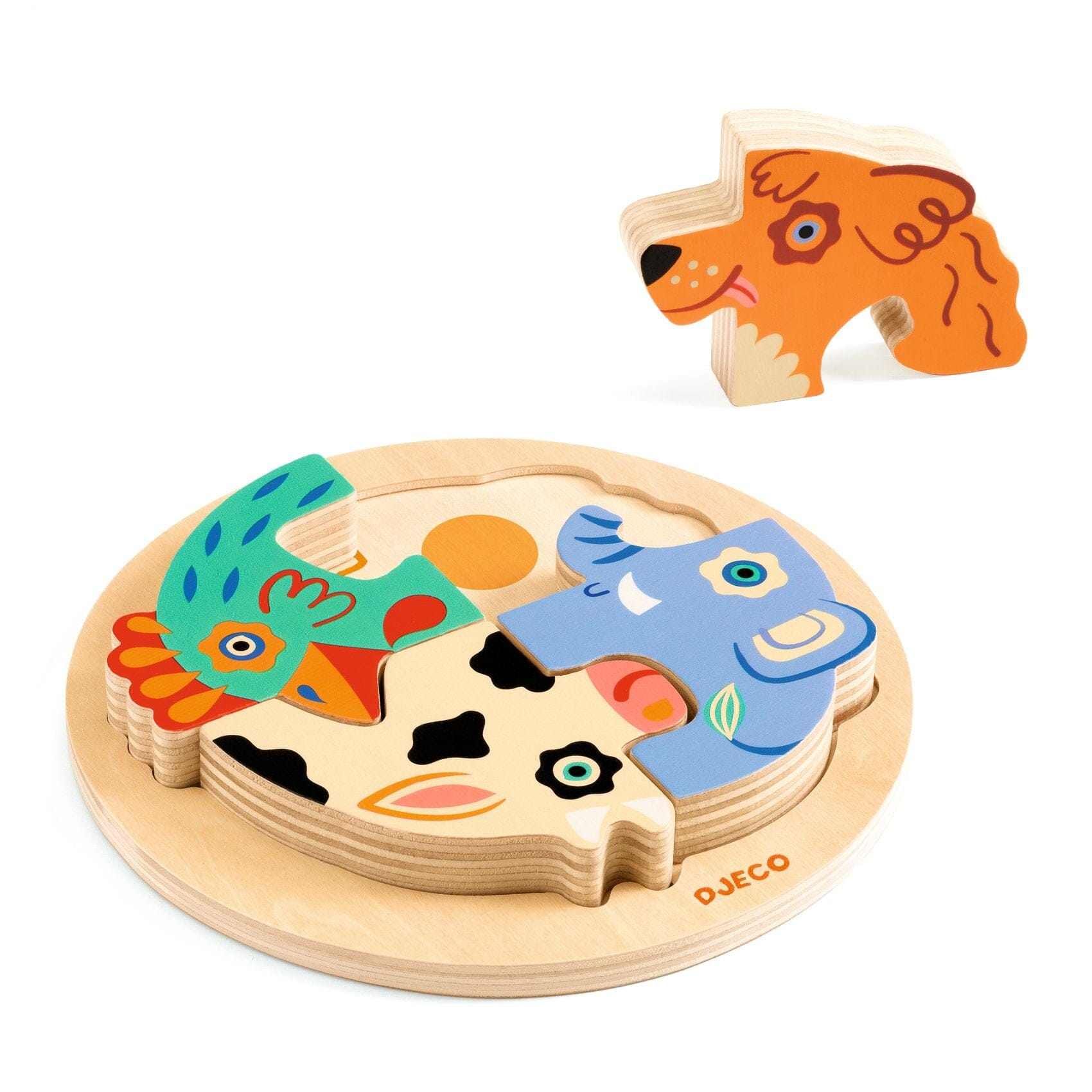 puzzle en bois Rondo Dog - DJECO