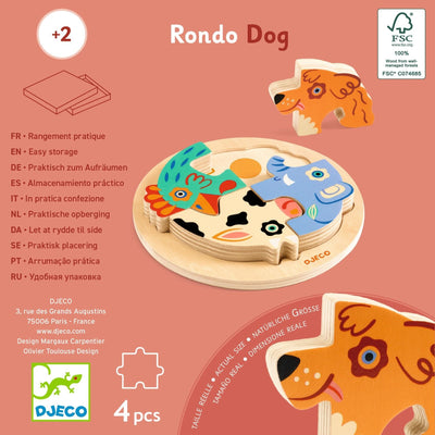 puzzle en bois Rondo Dog - DJECO