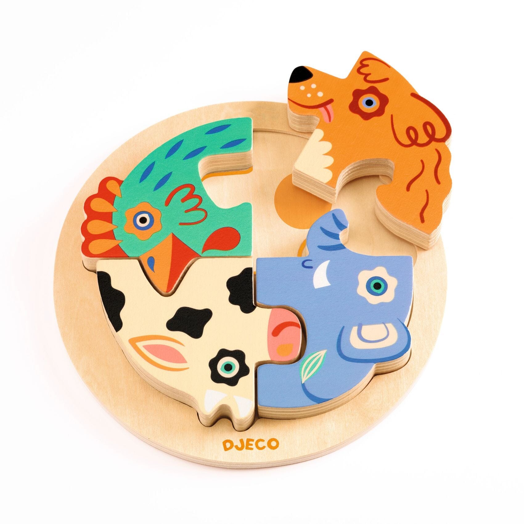 puzzle en bois Rondo Dog - DJECO