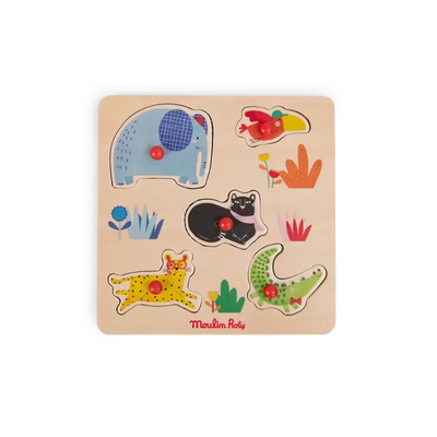 Puzzle encastrable 5 animaux Les Toupitis - MOULIN ROTY