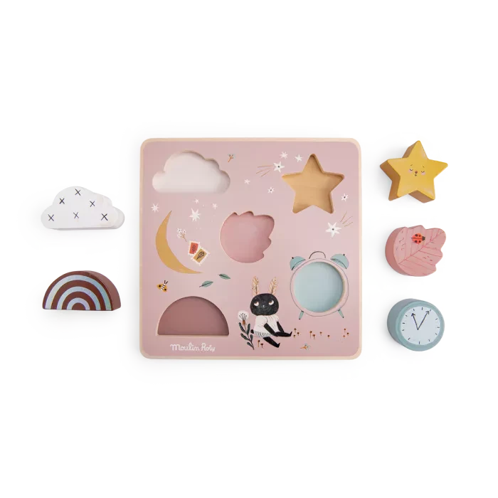 Puzzle encastrable sensoriel apres la pluie - MOULIN ROTY 715125 3575677151258