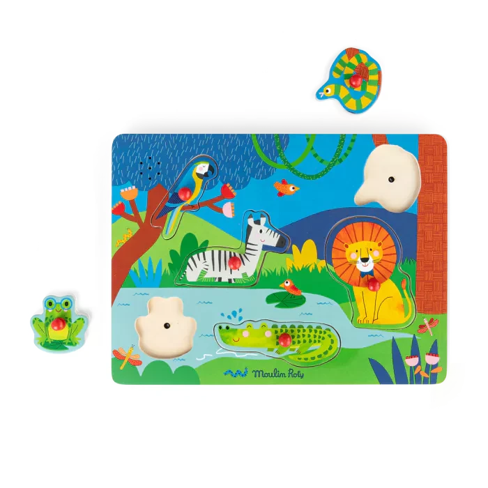 Puzzle encastrable sonore les toupitis - MOULIN ROTY 679106 3575676791066
