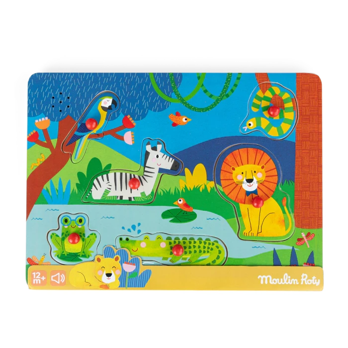 Puzzle encastrable sonore les toupitis - MOULIN ROTY 679106 3575676791066