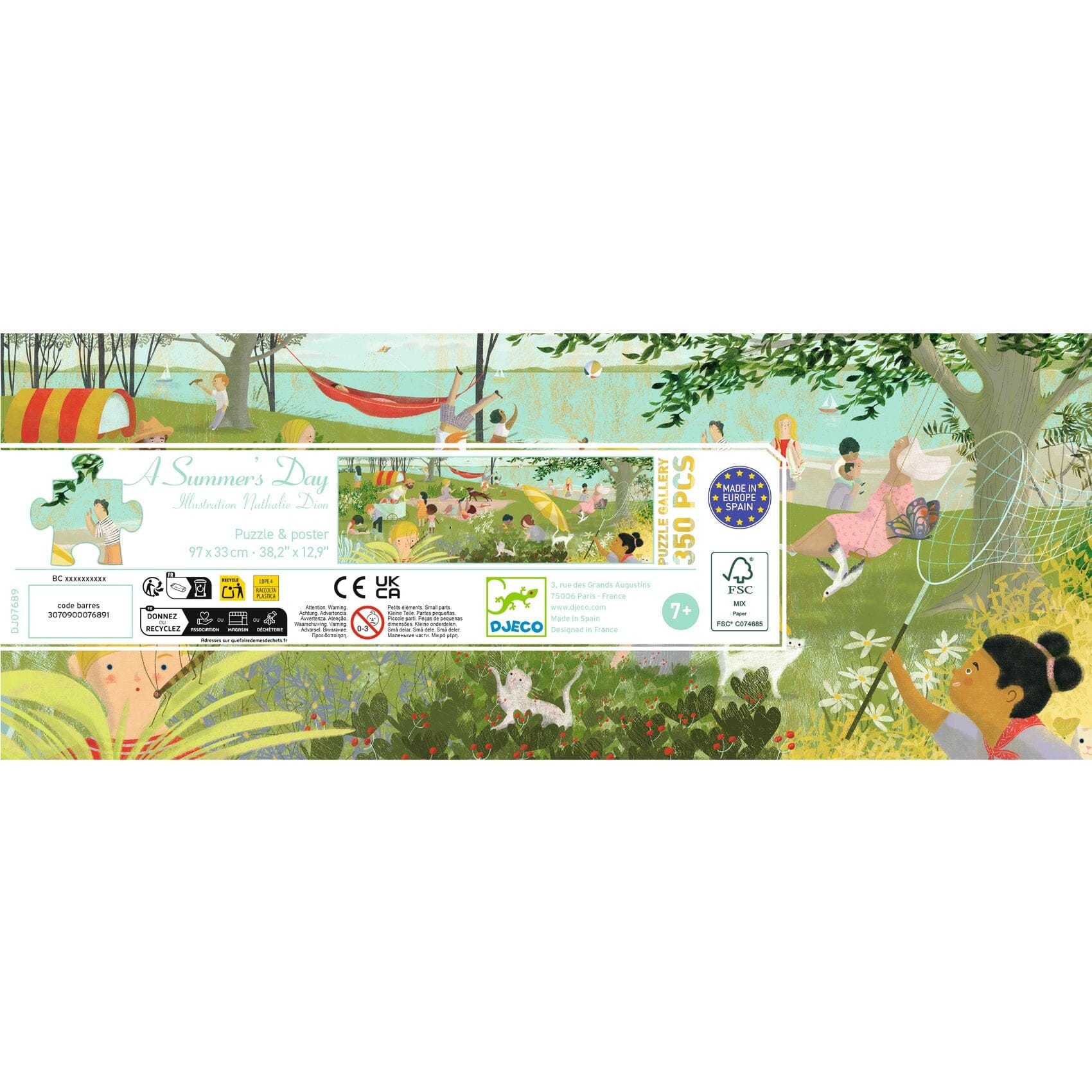 puzzle gallery a summer's day 350pcs - DJECO