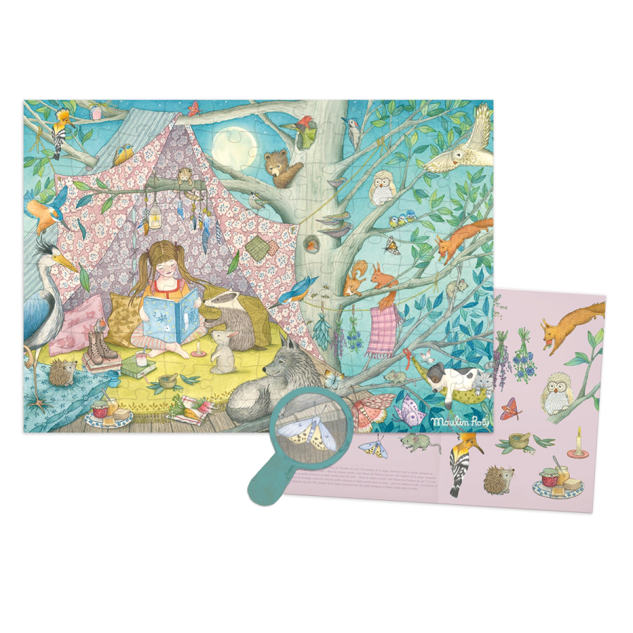 Puzzle La cabane secrète (100 pièces) Les Rosalies - MOULIN ROTY 710440 3575677104407
