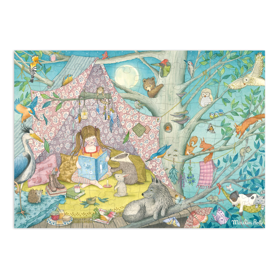 Puzzle La cabane secrète (100 pièces) Les Rosalies - MOULIN ROTY 710440 3575677104407