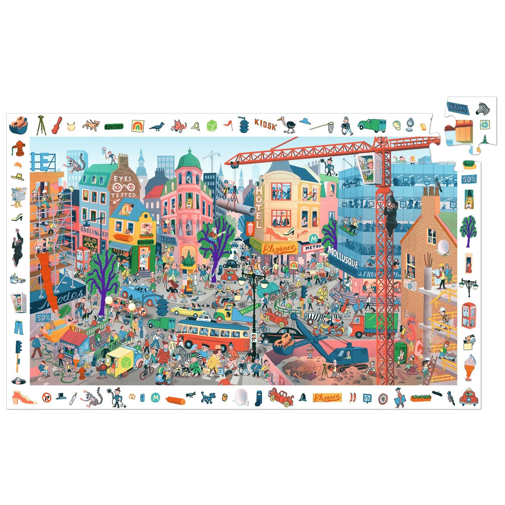 PUZZLE OBSERVATION la ville - DJECO DJ07515 3070900075153