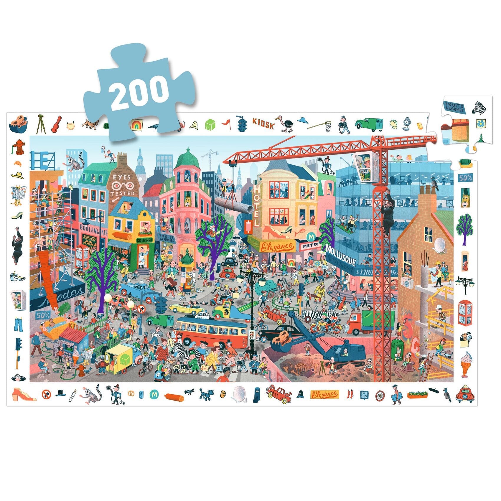 PUZZLE OBSERVATION la ville - DJECO DJ07515 3070900075153