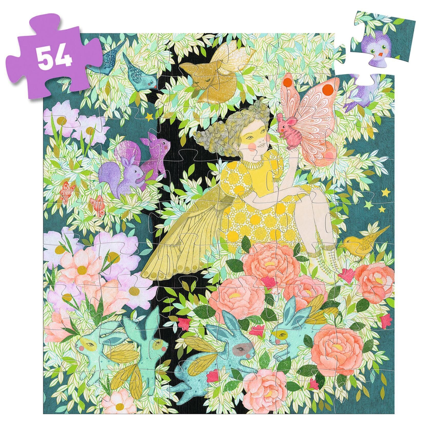 Puzzle silhouette l'arbre de flora - DJECO DJ07292 3070900072923