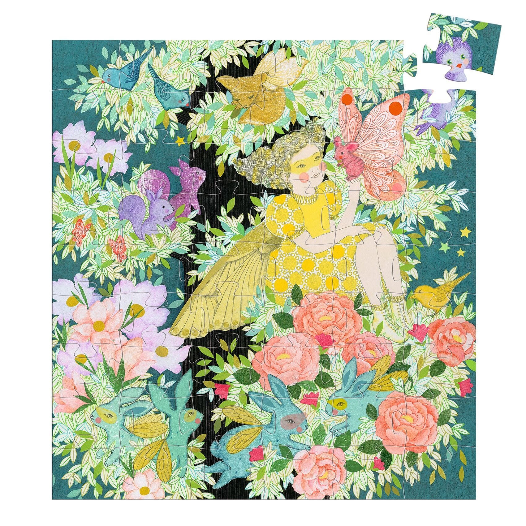Puzzle silhouette l'arbre de flora - DJECO DJ07292 3070900072923