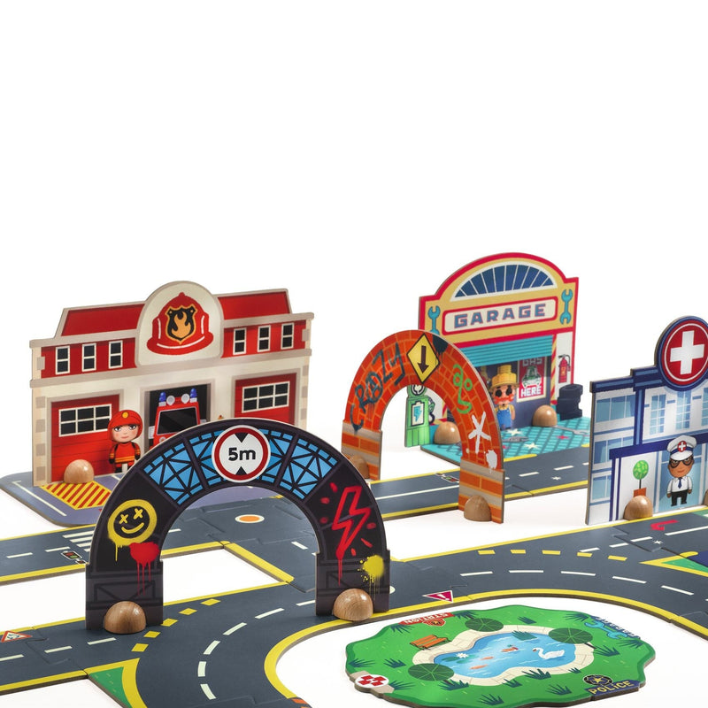 Puzzl'Up Géant Ville - DJECO DJ05499 3070900054998