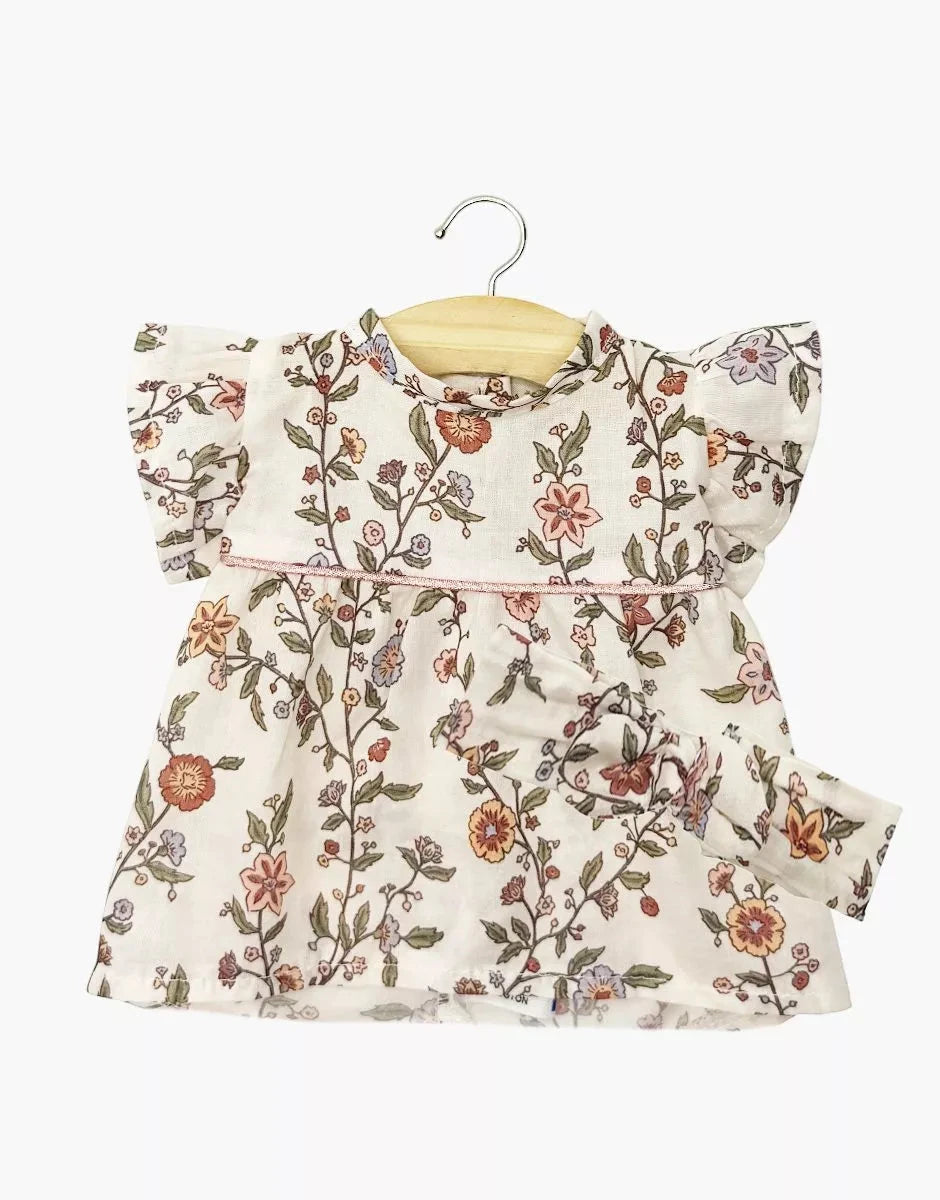 Robe Daisy et son headband à noeud rond en coton Gisèle- minikane CG.17.373 3701548460598