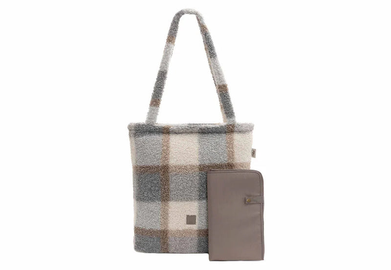 Sac à langer shopper check boucle - Jollein 027-819-68050 8717329387676