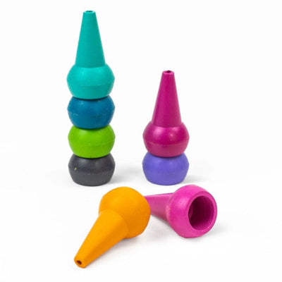 set 8 crayons empilables candy colours - TIGER TRIBE