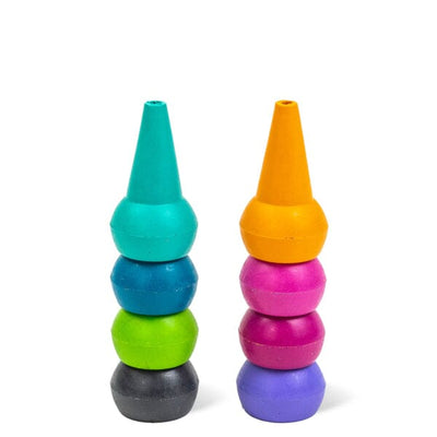set 8 crayons empilables candy colours - TIGER TRIBE