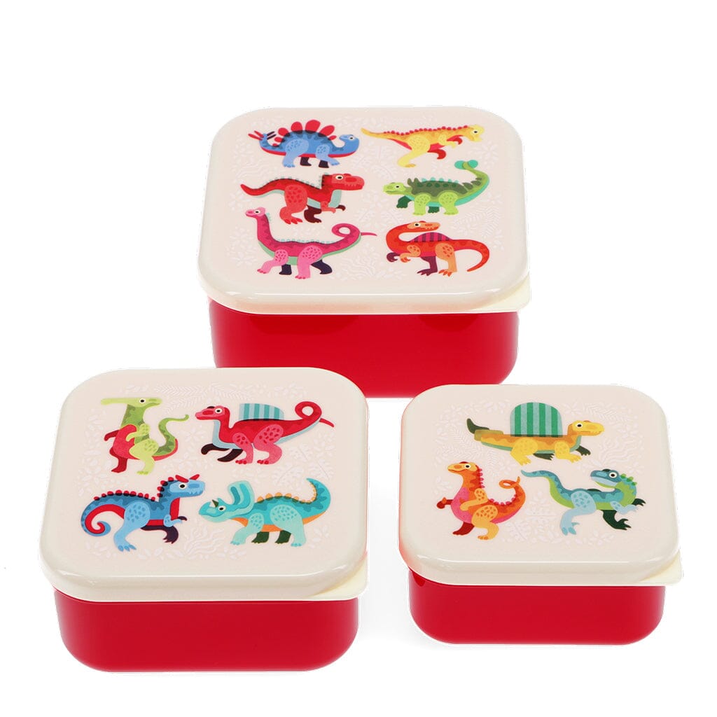 set de 3 boites à goûter dino - REX London 30714 5027455449722