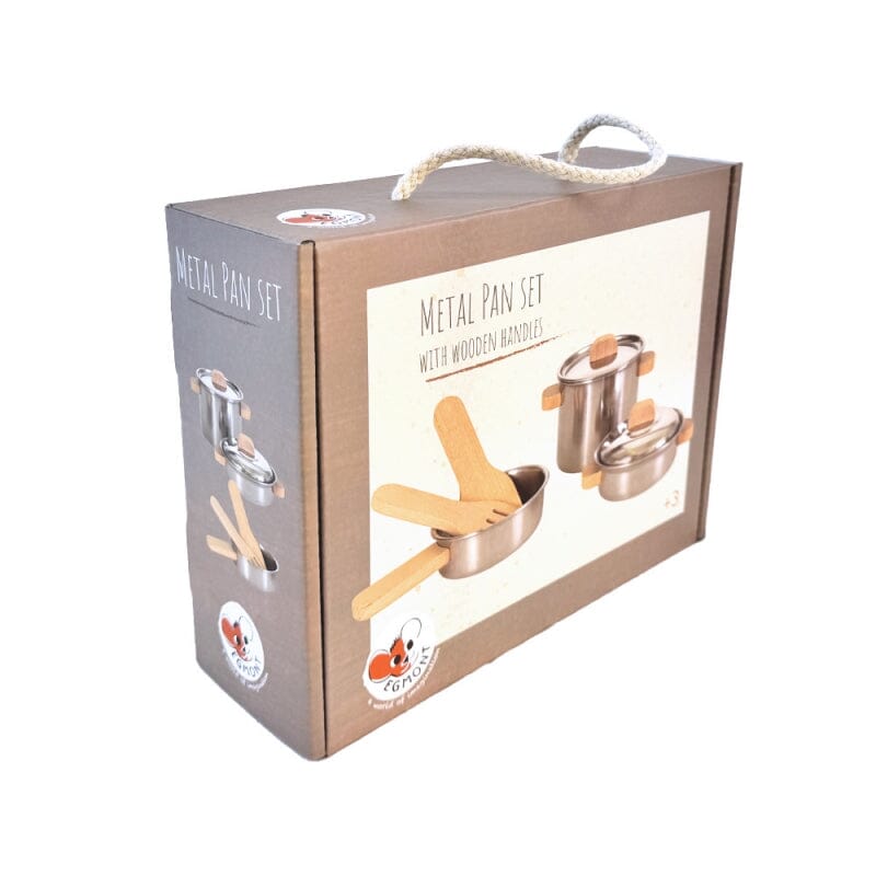 SET DE CASSEROLES ANSES EN BOIS - EGMONT 540060 5420023043580