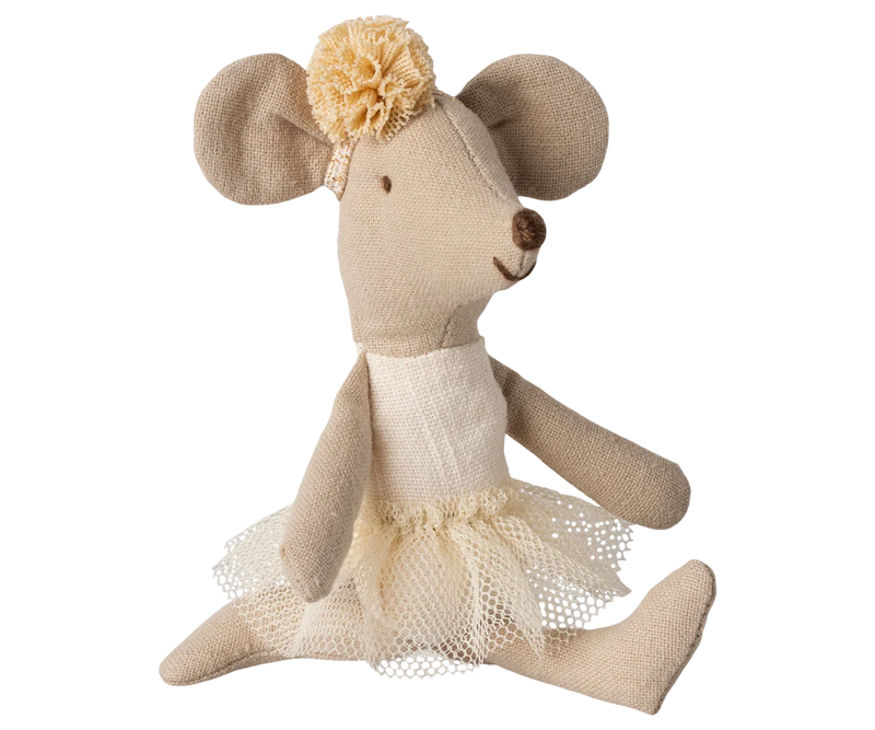 Souris ballerine petite soeur blanc cassé - MAILEG